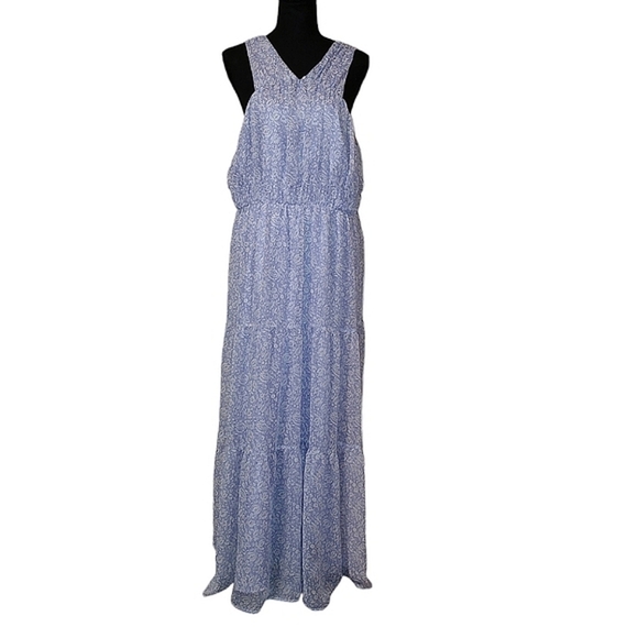 Express Periwinkle Floral Maxi Dress - Picture 2 of 4